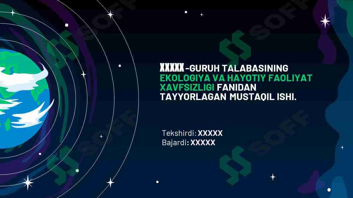 ATMASFERA HAVOSINI IFLOSLANISH YO‘LLARI VA UNI KAMAYTIRISHGA QARATILGAN CHORA TADBIRLAR 2