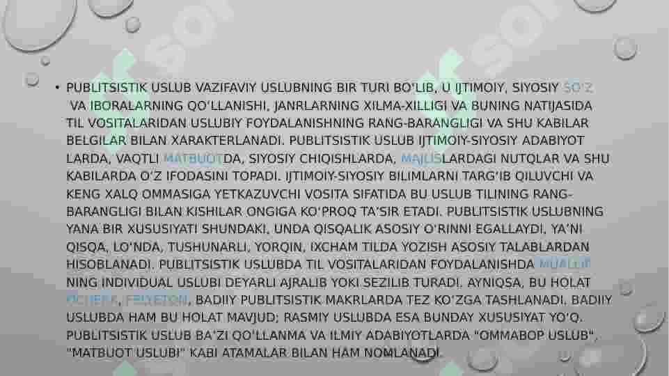 Nutq uslublari Publitsistik Ommabop uslub ppt 4
