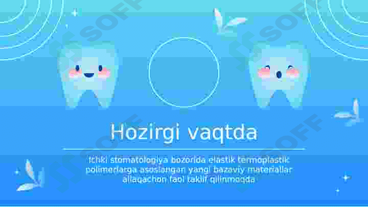 Zamonaviy xomashyolardan (vallplast, kadrotti) yoyli protezlarni tayyorlash. Ularni ijobiy va salbiy Tomonlari. Klinik-laborator bosqichlari. 5