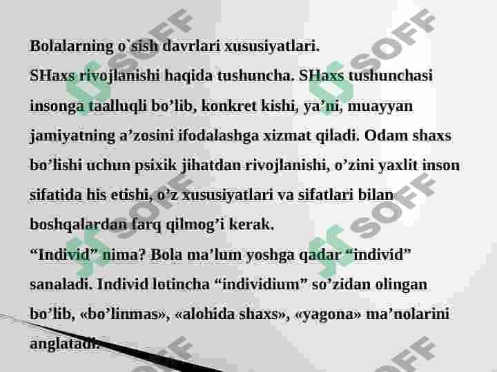 o`smir shaxsning rivojlanishida orzuning tutgan o`rni 3