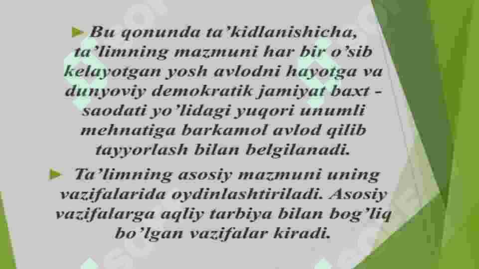 Ta'lim mazmuni 4