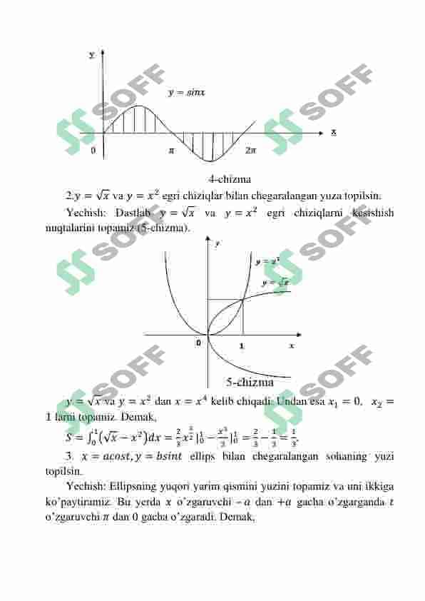 Aniq integralning geometrik tatbiqlari 4
