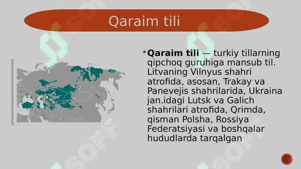 Qaraim tili — turkiy tillarning qipchoq guruhiga mansub til.