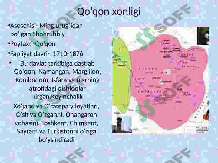 Qo’qon xonligining tarixiy geografiyasi 4