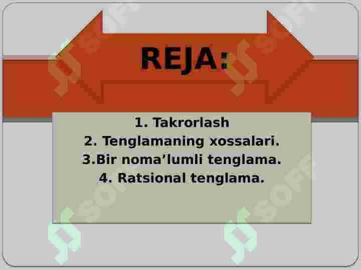 ratsion tenglamalar 2