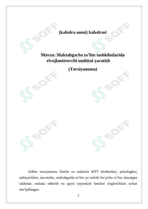 Maktabgacha ta’lim tashkilotlarida rivojlantiruvchi muhitni yaratish 2