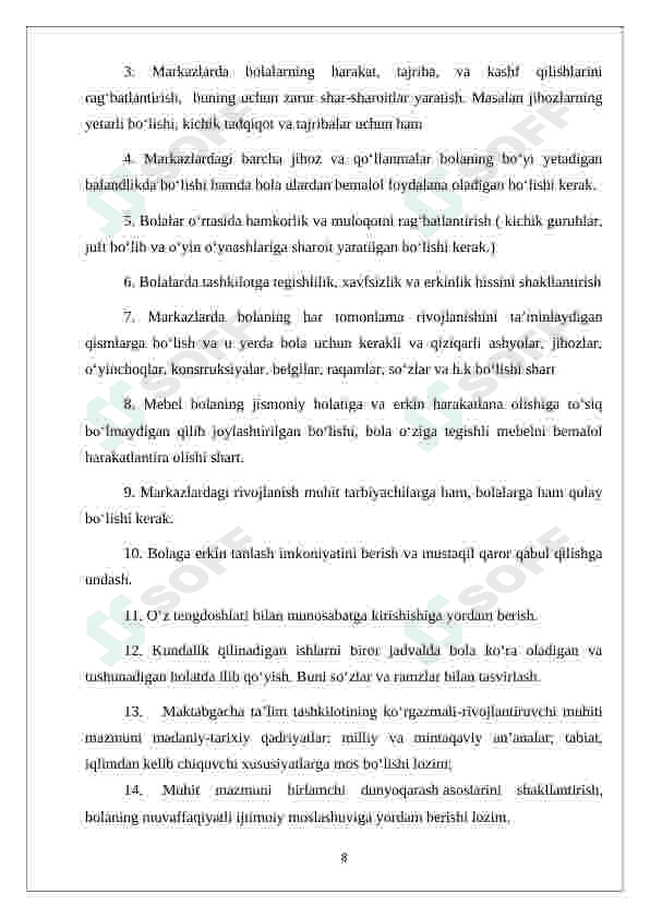 Maktabgacha ta’lim tashkilotlarida rivojlantiruvchi muhitni yaratish 8