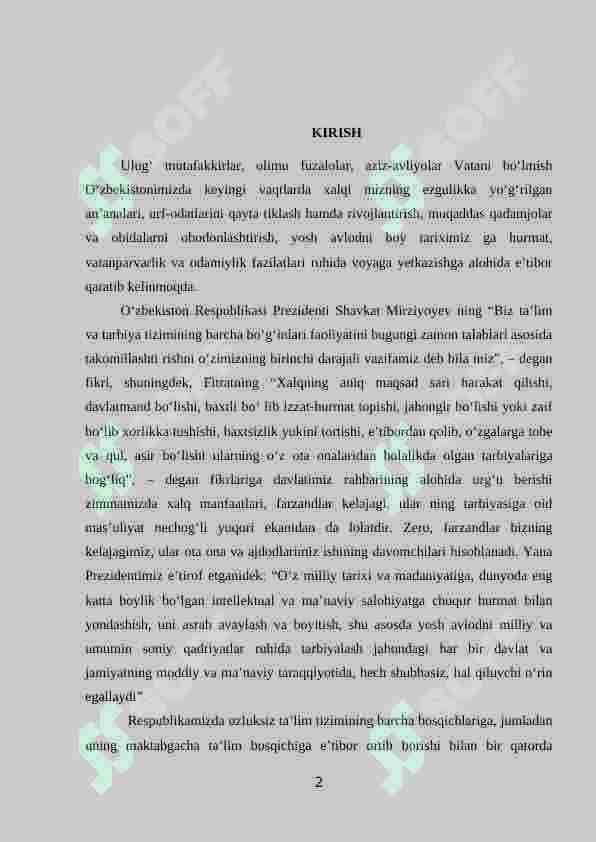 MAKTABGACHA YOSHDAGI BOLALARNI TARBIYALASHDA SHARQ MUTAFFAKIRLARINING YONDASHUVI 2