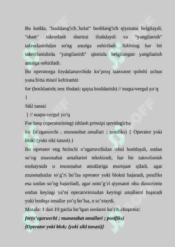 SIKL OPERATORLARI 4