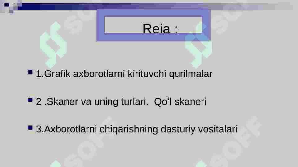 Grafik axbortlarni kiritish, tahrirlash va chiqarishning dasturiy vositalari 2