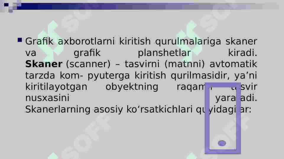 Grafik axbortlarni kiritish, tahrirlash va chiqarishning dasturiy vositalari 3