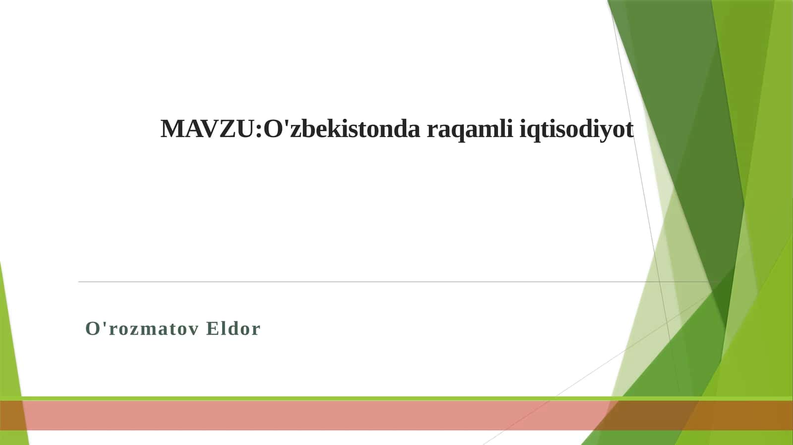 O'zbekistonda raqamli iqtisodiyot 1