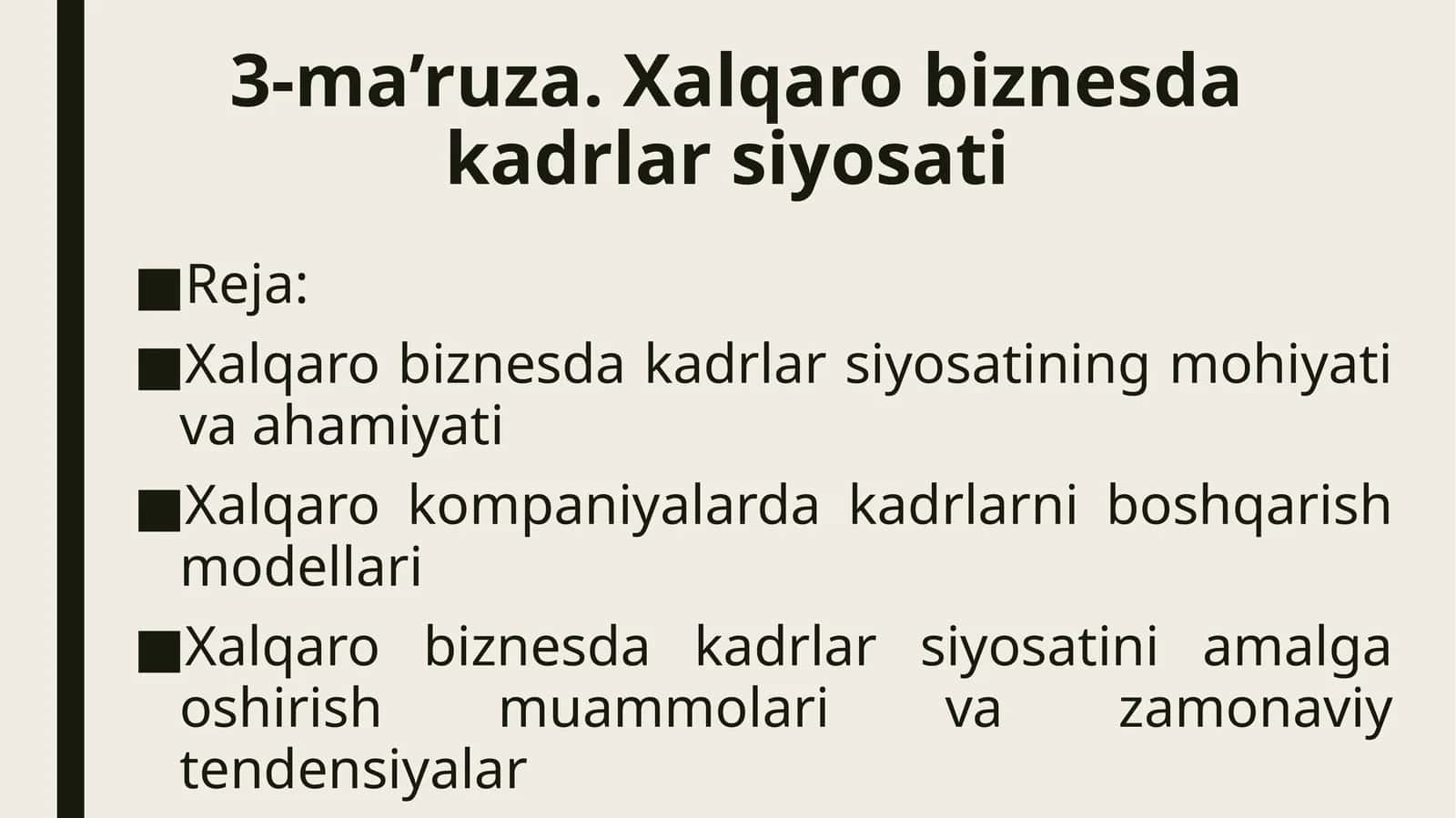 Xalqarobiznesdakadrlarsiyosati 1