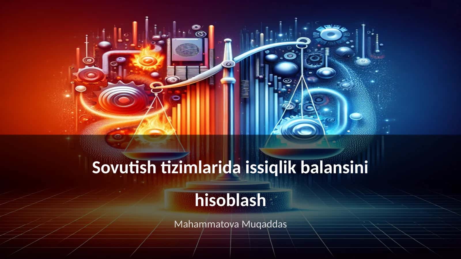 Sovutish tizimlarida issiqlik balansini hisoblash 1