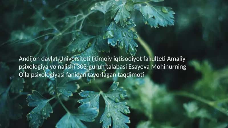 Oilaning normativ inqirozlari 1