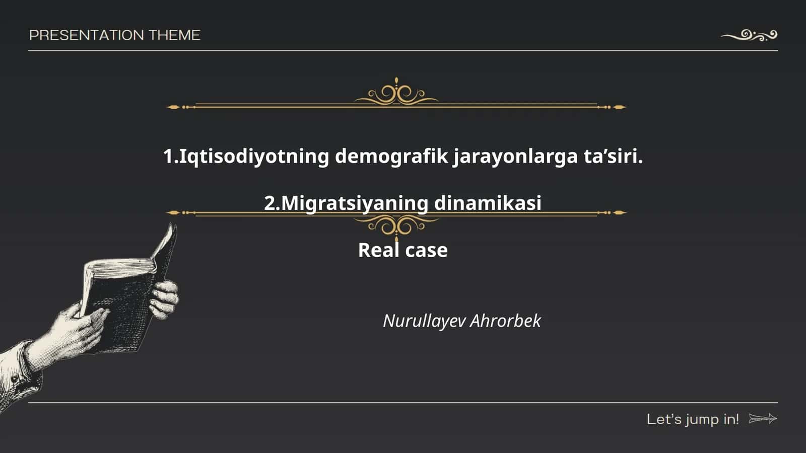 Iqtisodiyotning demografik jarayonlarga ta’siri 1