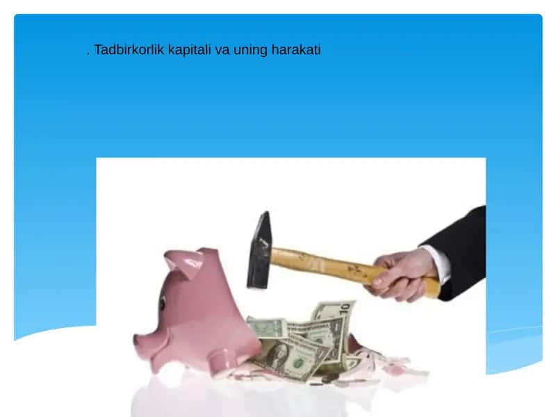 Tadbirkorlik kapitali va uning harakati 1