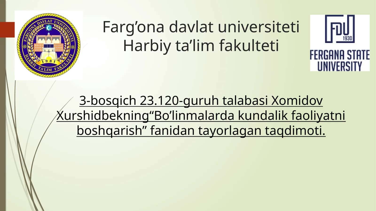 Maxfiy hujjatlar,ularbilanmuomalaqilishvaularniishlabchiqishgaqo‘yiladigantalablar 1