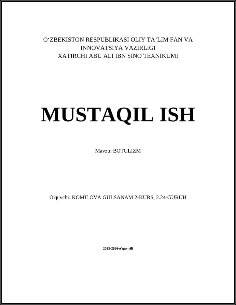 Botulizm 1