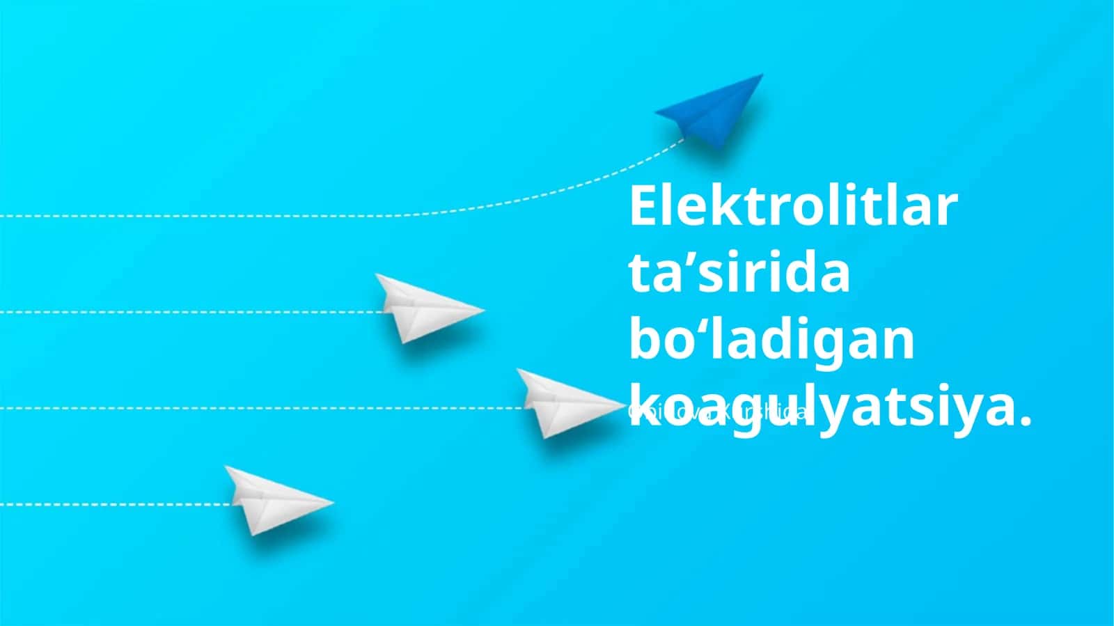 Turli Elektrolitlarning Koagulyatsiyaga Ta'siri 1