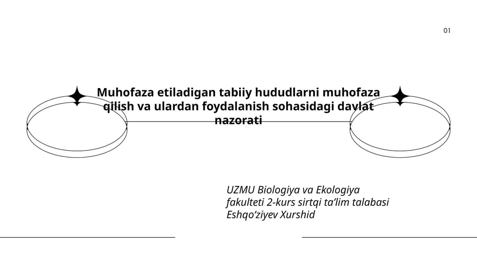 Muhofaza etiladigan tabiiy hududlarni muhofaza qilish va ulardan foydalanish sohasidagi davlat nazorati 1