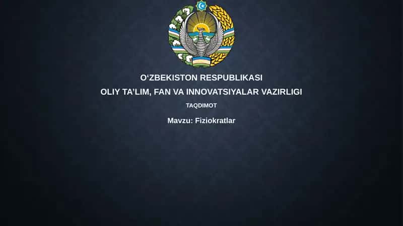 Fiziokratlar 1