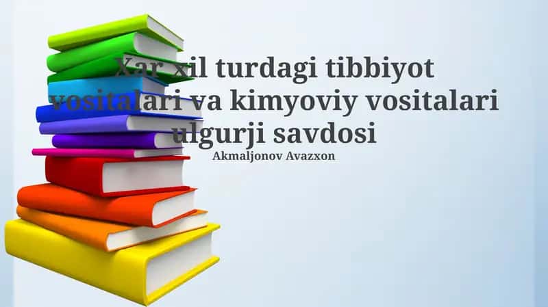 Xar xil turdagi tibbiyot vositalari va kimyoviy vositalari ulgurji savdosi 1