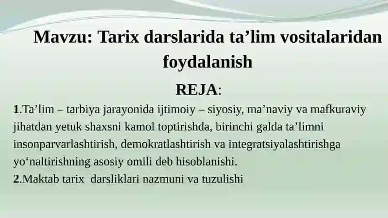 Tarix darslari