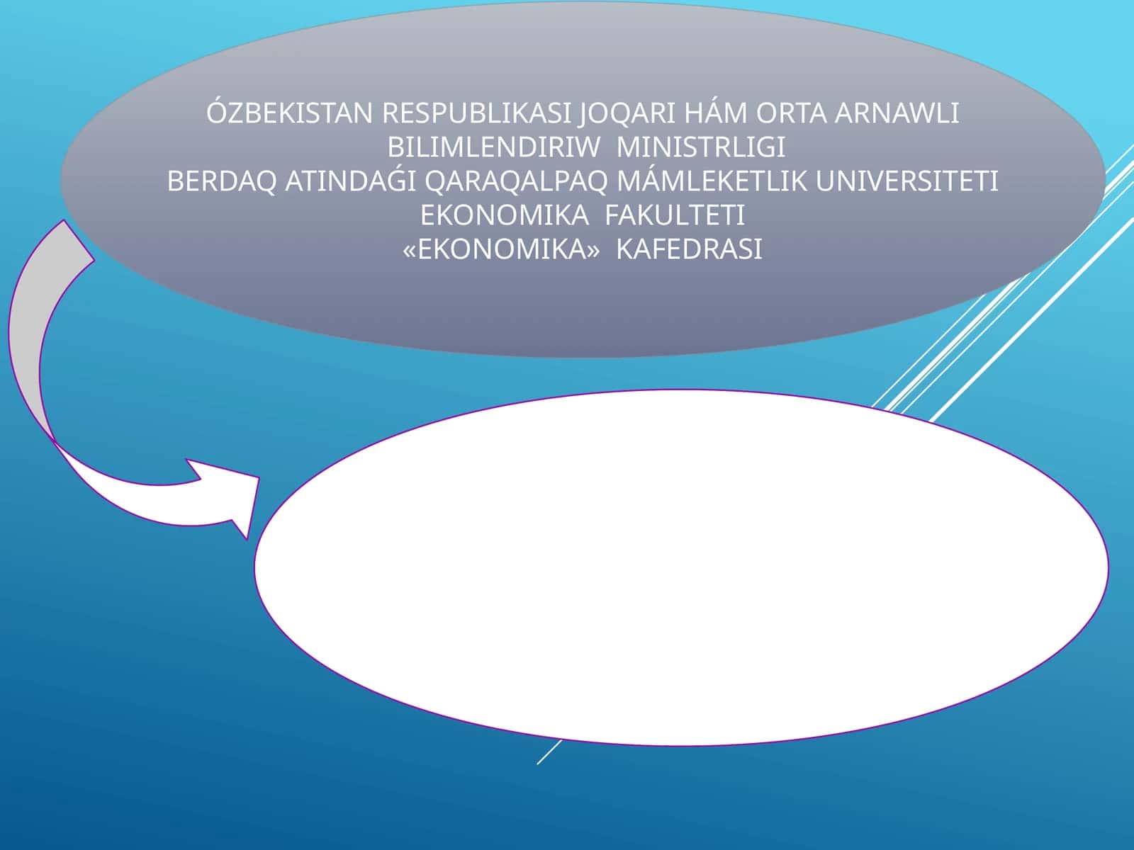 Ekonomika bilim baǵdarınıń 4 - kurs studenti 1