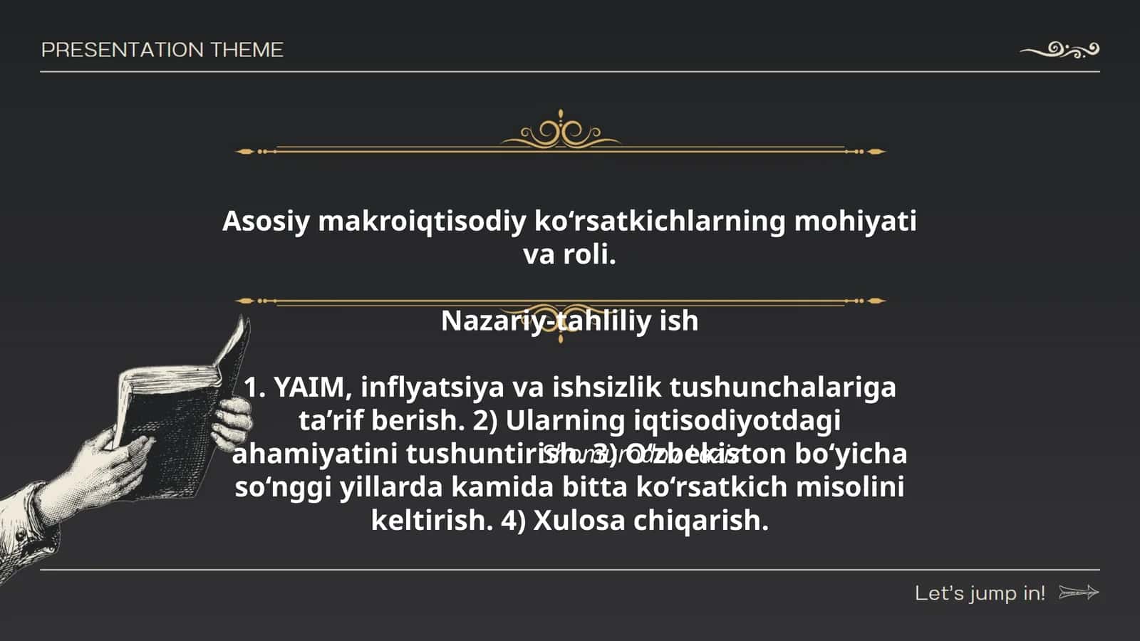 Asosiy makroiqtisodiy ko‘rsatkichlarning mohiyati va roli 1