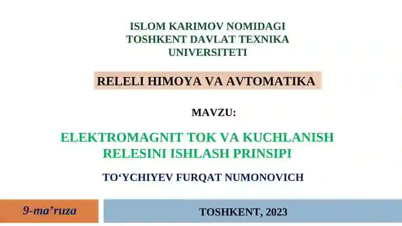 Elektromexanik o‘lchov relelari