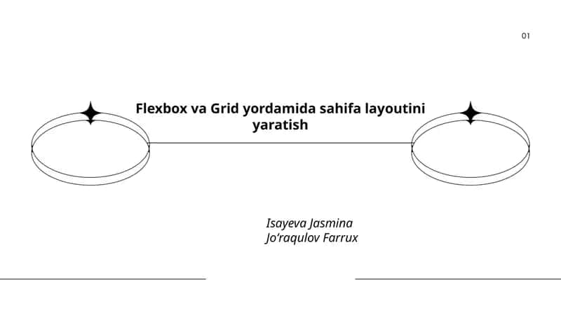 Flexbox va Grid yordamida sahifa layoutini yaratish 1