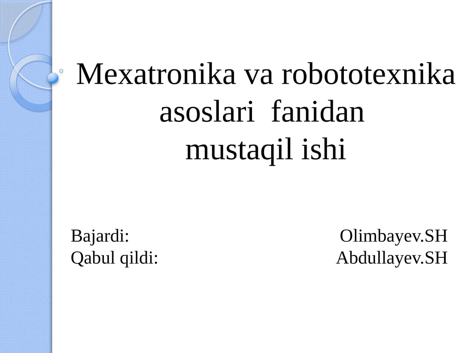 Avtomobil sozlik da qo'llaniladigan robotlar 1