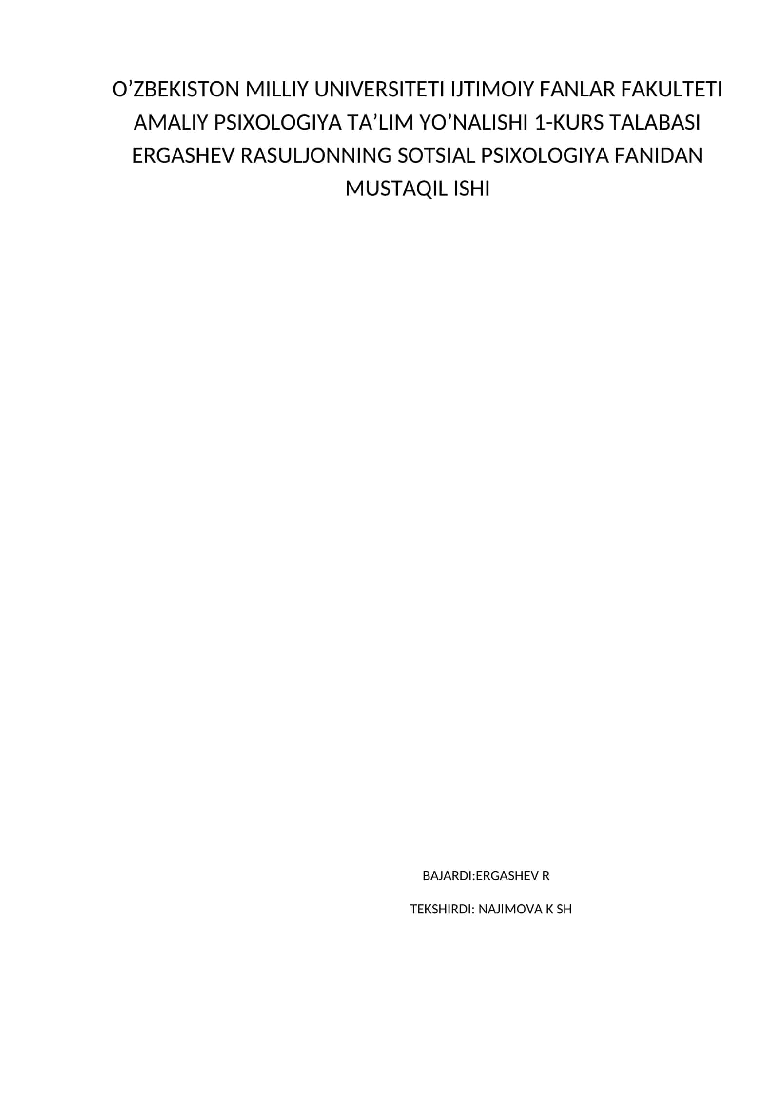 SOTSIAL PSIXOLOGIK metodikalar toplami 1