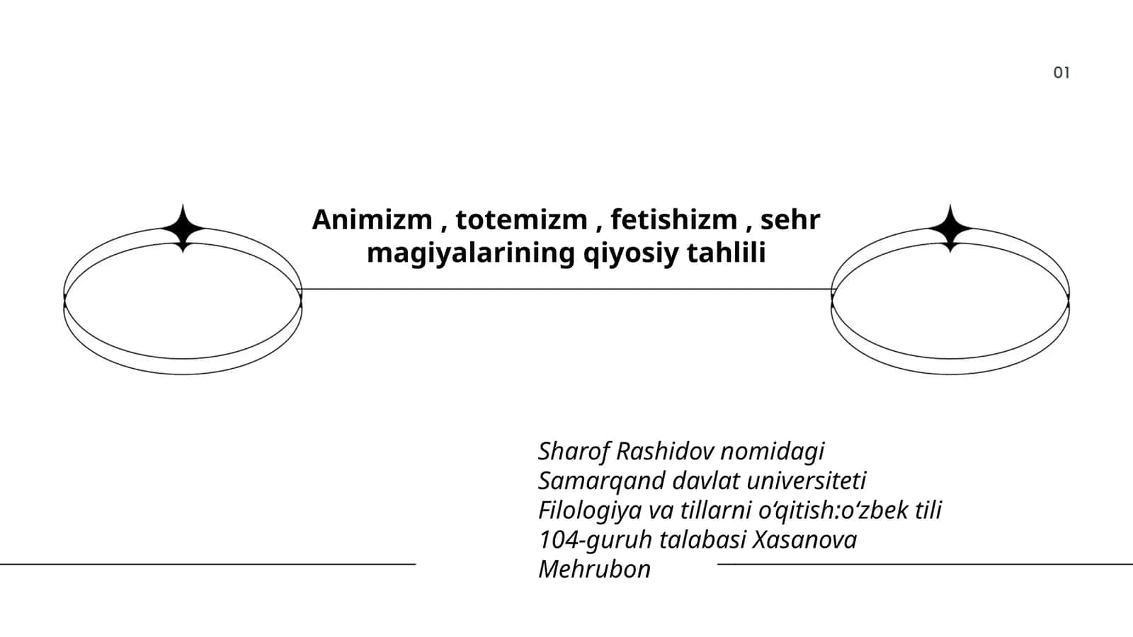 Animizm, totemizm, fetishizm, sehr magiyalarining qiyosiy tahlili 1