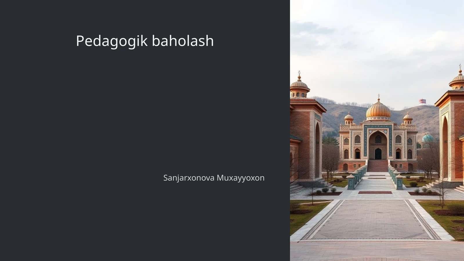 Pedagogik baholash 1