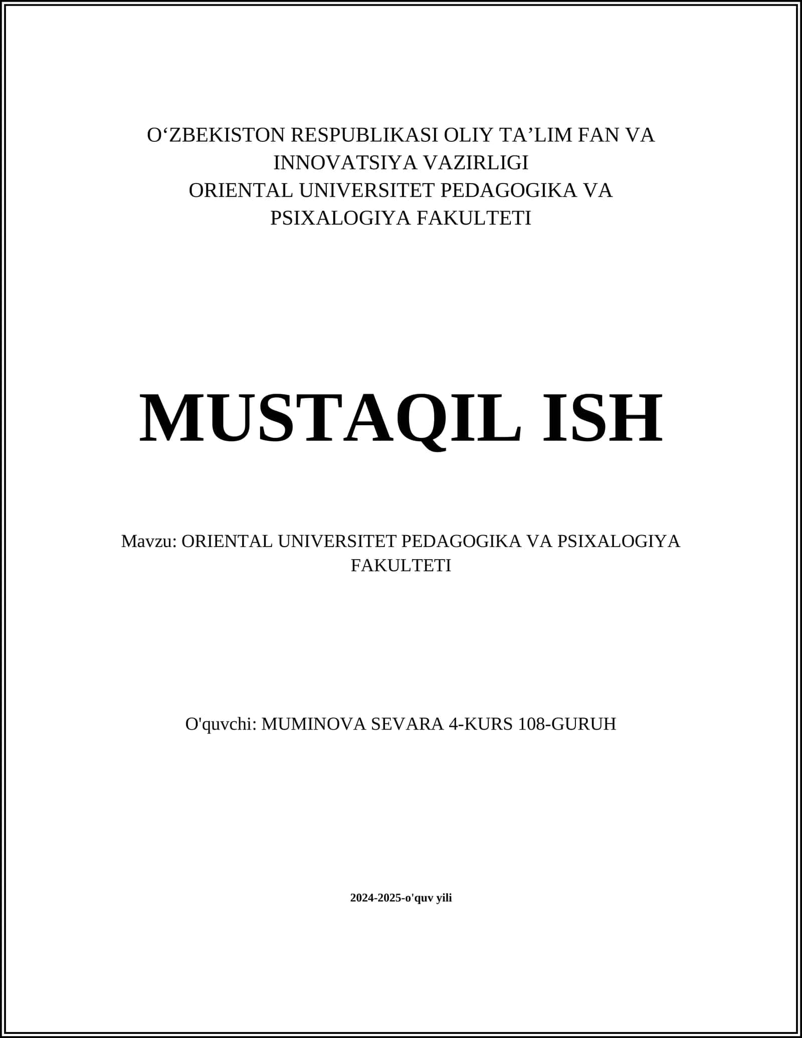 Pedagogik innovatsiyalar va texnologiyalar 1