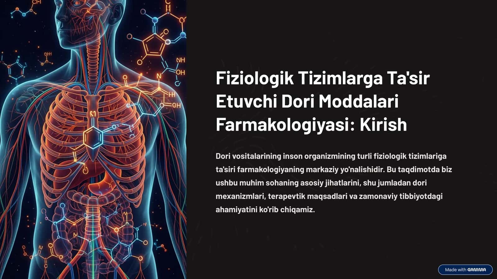 Nerv Tizimiga Ta'sir Etuvchi Dorilar: Narkotik Analgetiklar va Ularning Mexanizmlari 1