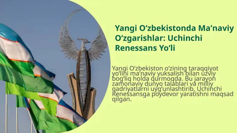 Yangi Oʻzbekistonda Maʼnaviy Oʻzgarishlar: Uchinchi Renessans Yoʻli 1
