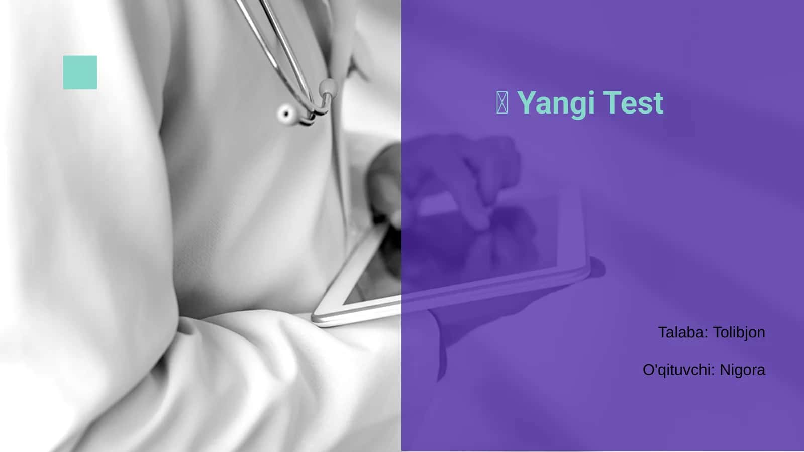 💠 Yangi Test 1