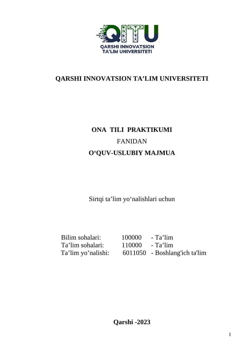 ONA TILI PRAKTIKUMI 1