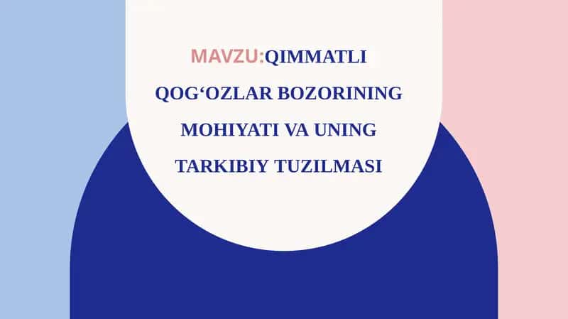 QIMMATLI QOG‘OZLAR BOZORINING MOHIYATI 1