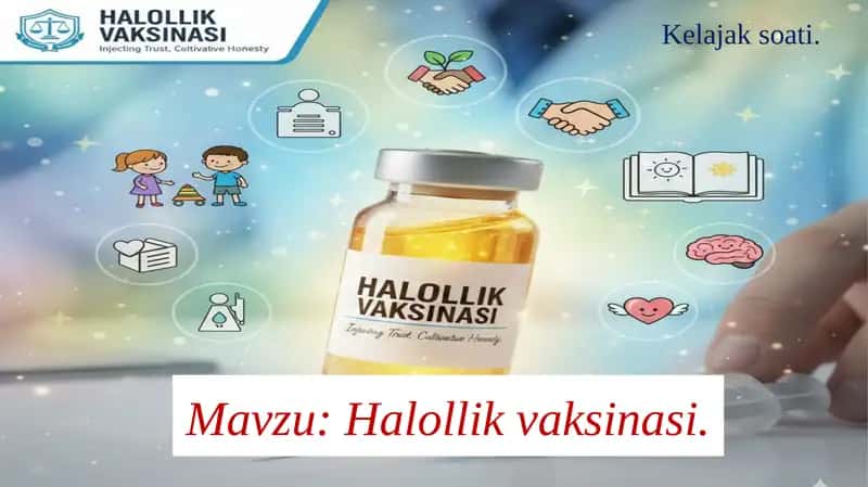 Kelajak soati Halollik vaksinasi taqdimoti 1