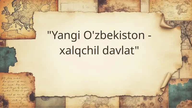 Yangi O'zbekiston-xalqchil davlat 1