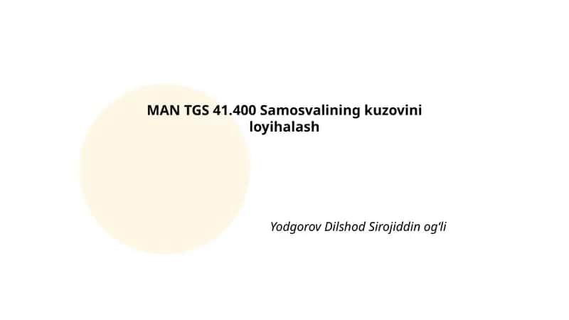 MAN TGS 41.400 Samosvalining kuzovini loyihalash 1