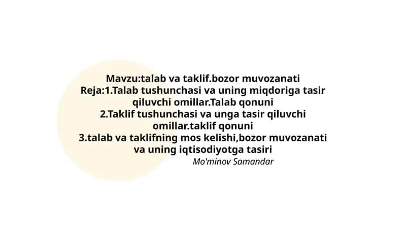 talab va taklif.bozor muvozanati 1