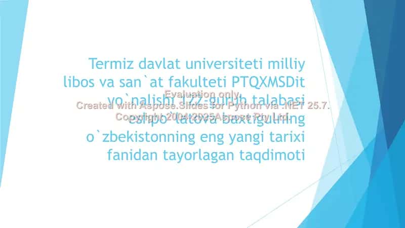O‘zbekistonda Demokratik fuqorolik jamiyatini asoslarining shakllaninishi amalga oshirilayotgan siyosiy islohatlar 1