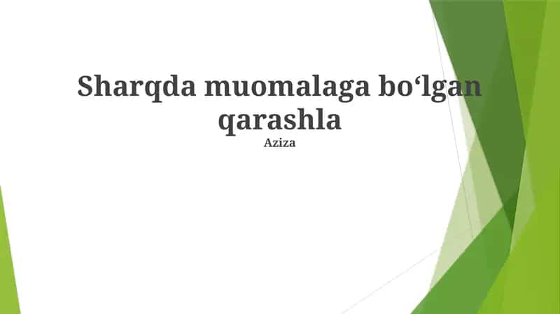 Ma'naviyat va O'zlik 1
