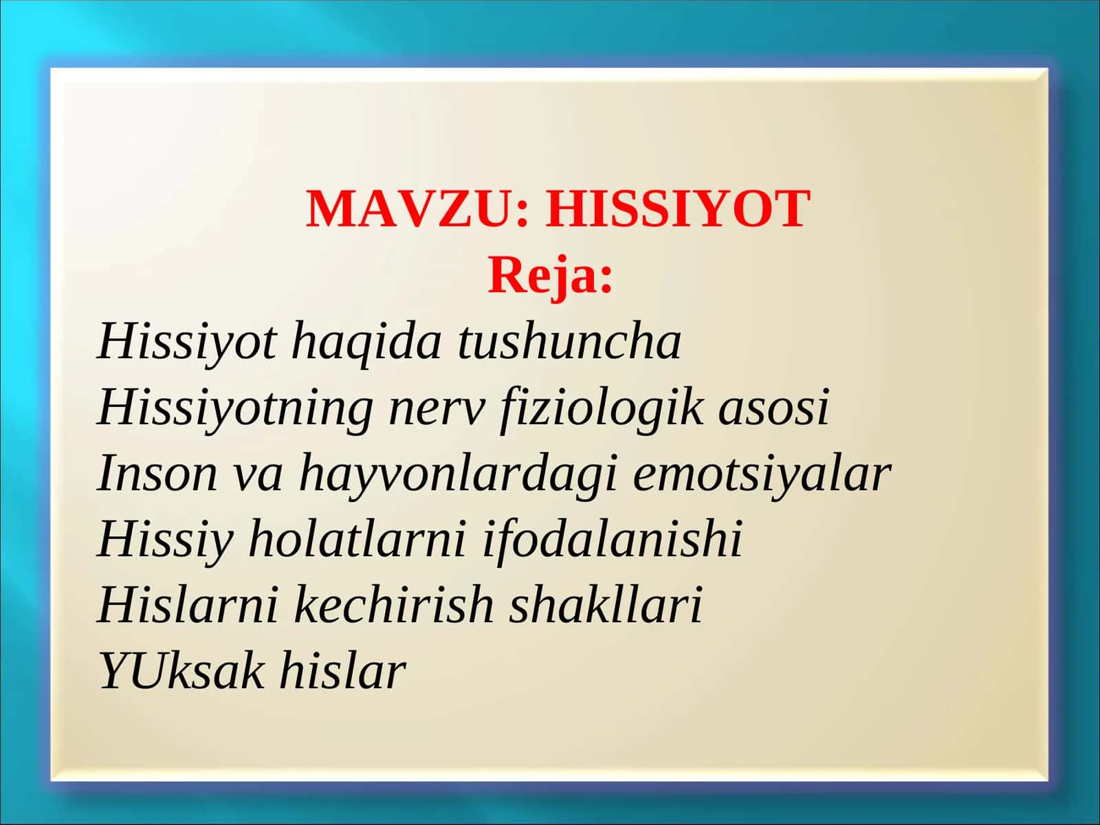 HISSIYOT 1