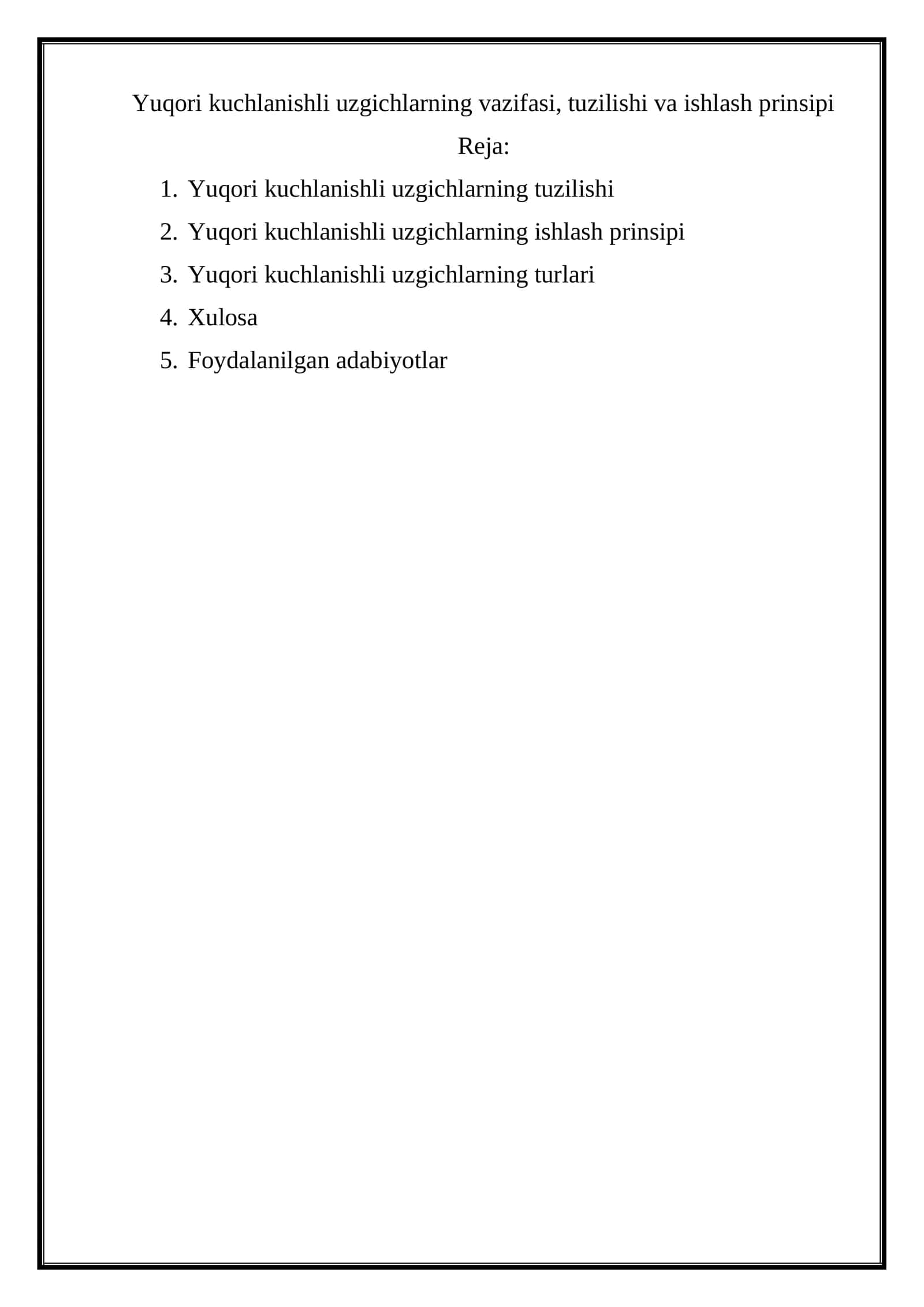 Yuqori kuchlanishli uzgichlarning vazifasi, tuzilishi va ishlash prinsipi 1